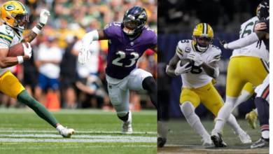 baltimore ravens vs green bay packers match player stats