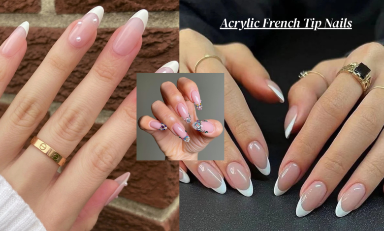 Acrylic French Tip Nails
