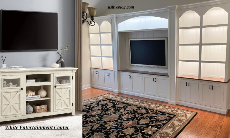 White Entertainment Center